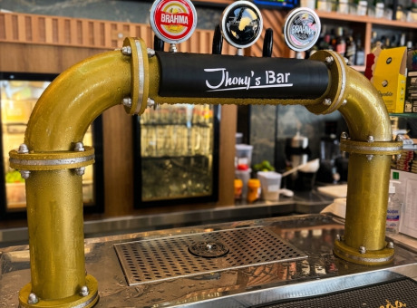 Chopeira modelo Trave Arco com três torneiras - Bier Mec Chopeiras Personalizadas